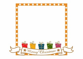 
フレームの素材。
クリスマスのフレームデザイン。
グリーティングカードのテンプレート。