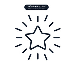 Stars icon symbol template for graphic and web design collection logo vector illustration