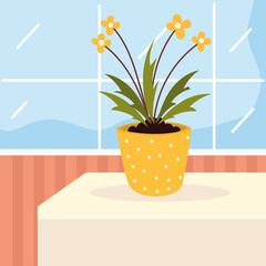 houseplant with flowers
