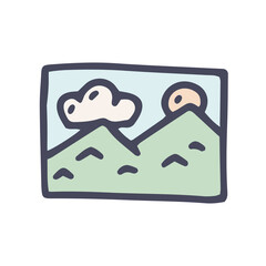 photography color vector doodle simple icon design