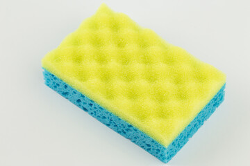Сleaning sponge on white background.