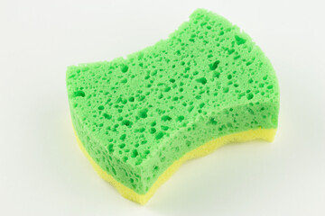Сleaning sponge on white background.