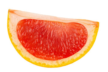 Grapefruit isolated on white background.  A piece of fruit. File contains clipping path.