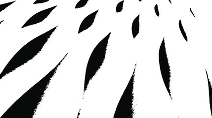 Monochrome texture composed of irregular graphic elements. Distressed uneven grunge background. Abstract vector illustration. Overlay for interesting effect and depth. Isolated on white background.
