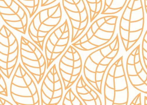 Seamless Pattern With Abstract Leave.