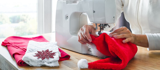 Christmas,Handmade Sewing.Recycling Handmade DIY hand home.sewing machine project lockdown. home...