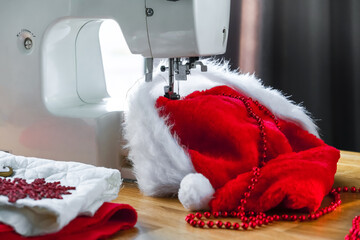 Christmas,Handmade Sewing.Recycling Handmade DIY hand home.sewing machine project lockdown. home...