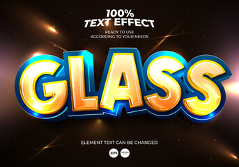 Glass Text Effect