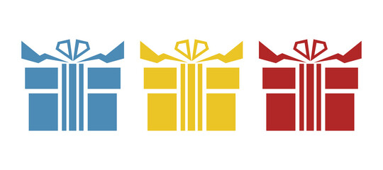 gift icon, box with surprise, vector illustration