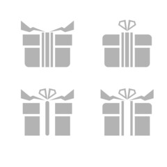 gift icon, box with surprise, vector illustration