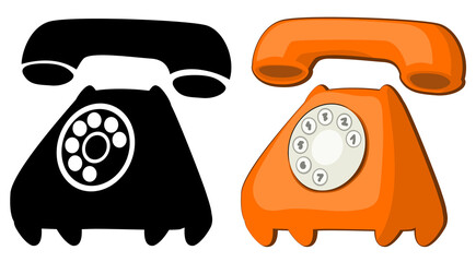 Telephone Obsolete Cartoon Element