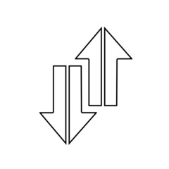 arrows icon, different direction, vector illustration