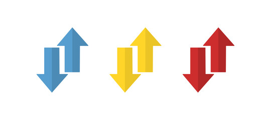 arrows icon, different direction, vector illustration