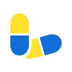 pill icon on a white background