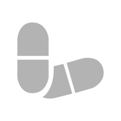 pill icon on a white background