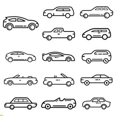 Car Icon Pack Design For Business And Company