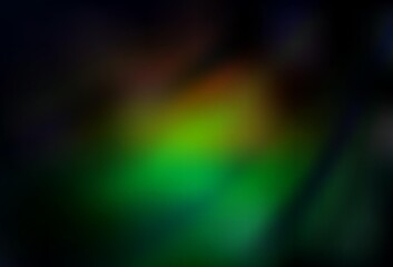 Dark Green, Red vector blurred bright template.