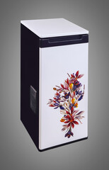 electric domestic flour mill for home isolated white and grey background