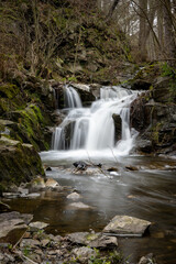 Fototapeta na wymiar Vrchlické waterfalls near Kutná Hora, Czech republic