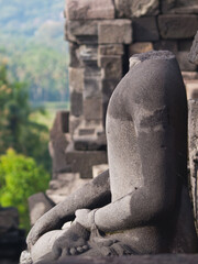 Buddha sculpture in Borobudur temple