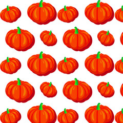 Halloween pumpkin pattern. Vector illustration. Pumkin background.