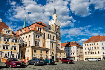 Fototapeta premium löbau, deutschland - altmarkt mit rathaus