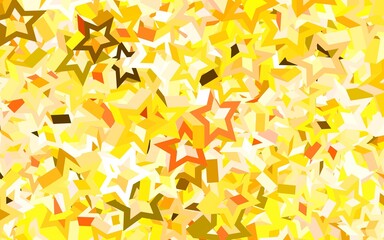 Light Multicolor vector background with colored stars.