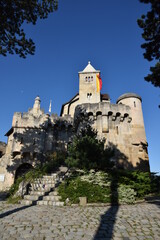 Fototapeta premium Burg Liechtenstein, Maria Enzersdorf, Österreich, 29.07.2021