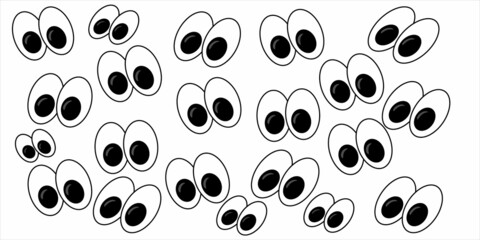 Open eyes seamless pattern.Pattern for fashion with eyes.Modern design for the fabric.Seamless pattern in the style of psychedelic eyes .