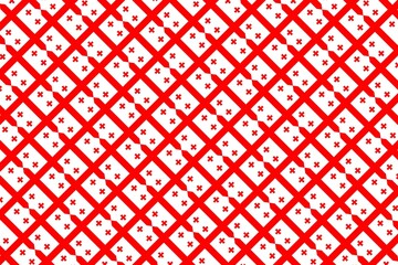 Simple geometric pattern in the colors of the national flag of Georgia