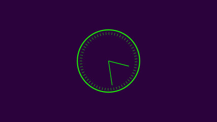 abstract  color digital clock animation on colorful background. time clock animation in 12 hour.