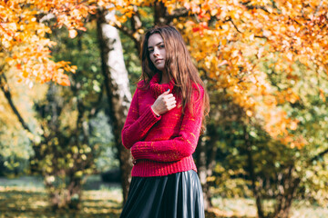 woman autumn portrait