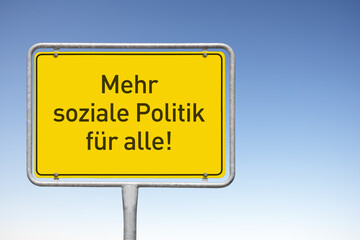 Mehr soziale Politik für alle!