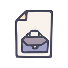 Obraz premium summary color vector doodle simple icon design