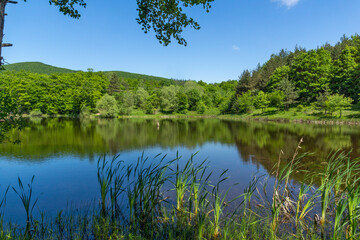 Landscape of Sua Gabra Lakes at Lozenska Mountain,  Bulgaria
