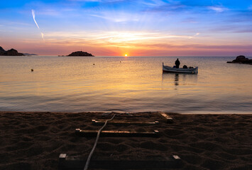 sunset at the beach