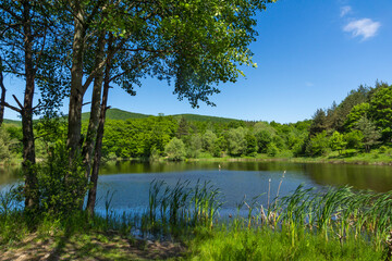 Landscape of Sua Gabra Lakes at Lozenska Mountain,  Bulgaria