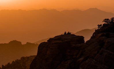 Sunset on Mt Lemmon in Santa Catalin Natural Area in Tucson Arizona