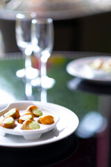 table setting for dinner