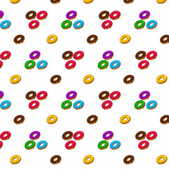 Donuts pattern vector texture background wallpaper