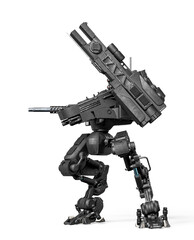 combat mech is attacking up