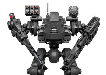 combat mech is warming up