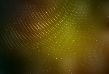 Dark Green, Yellow vector Blurred decorative design in abstract style with bubbles.