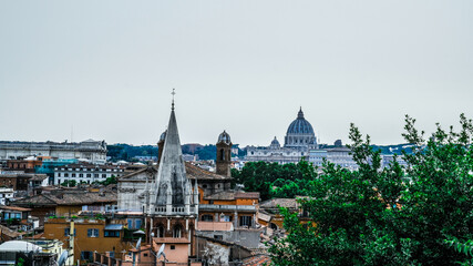 Obraz premium Ornate buildings and Saint Peters Square, Rome, Lazio, Italy 
