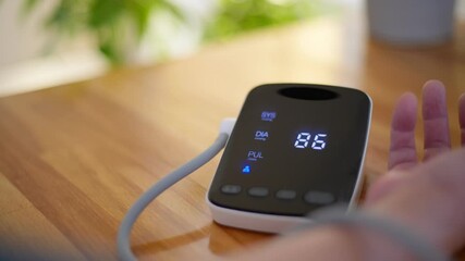 Checking blood pressure