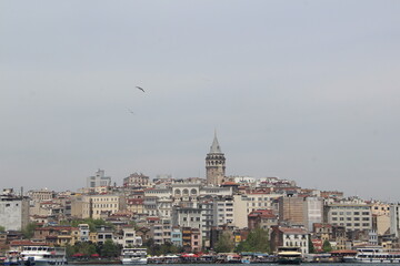 Naklejka premium istanbul sea galata 