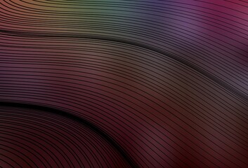 Dark Multicolor vector texture with wry lines.