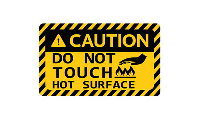 Warning sign,Do Not Touch sign