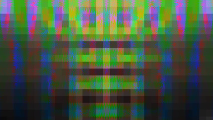 Abstract glitch art background image.