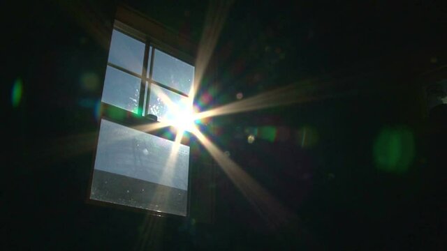 sunny window sunrise time lapse